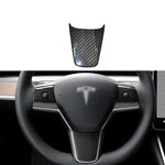 Carbon Fiber Steering Wheel Wrap 3 pcs - Model 3 and Model Y
